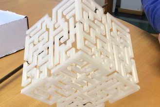cube votre maison de la lampe décoration décorative 3d print model - Mito3D