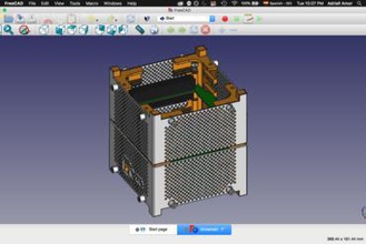 cubesat - interior volumer outros de engenharia espaço 3d print model - Mito3D