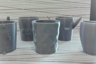 coupe du s votre maison café de la les tasses l'eau twitter 3d print model - Mito3D