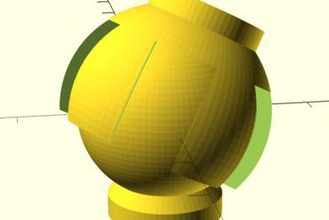 personalizável articulação de esfera gadget 3d print model - Mito3D