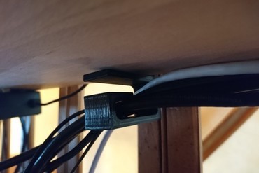 personalizable soporte de cable su casa el titular gestión cables 3D print model - Mito3D
