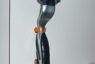 anpassbare razor clip Ihre home Halter Bad 3d print model - Mito3D