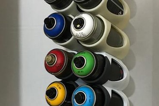 personalizable spray rack fabricante de bricolaje puede mantenerse en pie 3d print model - Mito3D