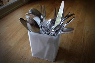 posate cesto la vostra casa cucina le coltello forcella il cucchiaio 3d print model - Mito3D