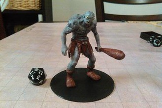 escuro gigante miniaturas ogro troll monstro tampo de mesa rpg wargaming jogos 3d print model - Mito3D
