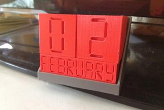 date cubes your home gadget month calander 3d print model - Mito3D