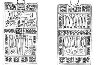 daunian stele maker - archaeological keychain education archaelogy 3d print history pre-roman italy secondary school art 3d print model - Mito3D