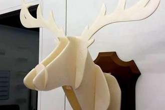 la decoración de los ciervos art 3d print model - Mito3D