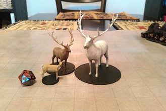 cervo, alce in spirito di miniature cervi elk renna la foresta ghost santo fey dungeons dragons & monster da tavolo gioco rpg ruolo 3d print model - Mito3D
