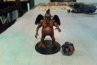 demon lord mcfatty miniatures fat fatty monster devill devil dnd d&d dungeons dragons tabletop rpg roleplaying 3d print model - Mito3D