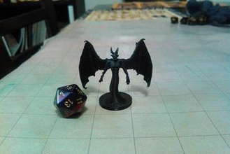 Dämon Schatten miniaturen devill Teufel Abgrund 9 Höllen neun böse monster der gargoyle wraith tabletop gaming wargaming pathfinder dungeons & dragons rpg - Rollenspiel 3d print model - Mito3D