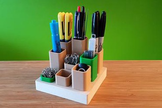desk thingy your home pen organizer 3d print model - Mito3D