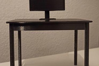 di3d clase isel monitor mesa 3D impresora partes mejoras di3d2021 escritorio juego azar 3d print model - Mito3D