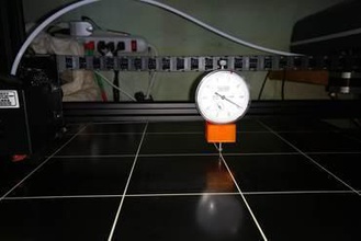 dial gauge holder chiron 3d printer parts enhancements bed leveling indicator 3d print model - Mito3D