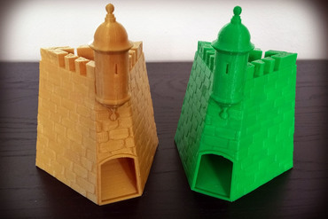 dados torre de la garita del castillo san felipe morro los juguetes d20 d&d mesa juego 3D print model - Mito3D