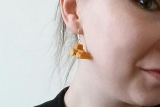 digger boucles d'oreilles bijoux des scad 3d print model - Mito3D