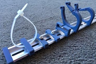 din rail mounts gadget ratchet mount leftover filament 3d print model - Mito3D