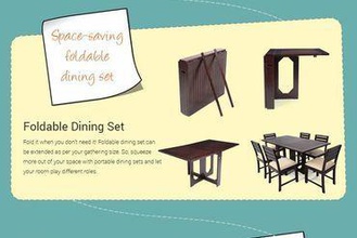 dinner set & chair - wooden street your home 3d print model - Mito3D