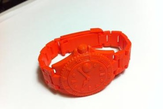 divers watch - fully jointed jewelry 3d print model - Mito3D