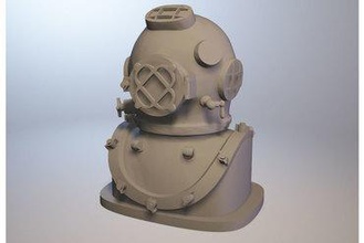 capacete de mergulho highpoly da base dados a arte 3d print model - Mito3D