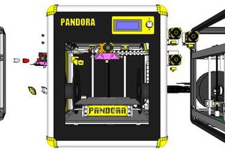 diy 3d printer pandora dxs - design parts enhancements octoprint pla abs corexy ramps acrylic autobedleveling 3d print model - Mito3D