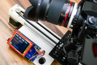 motorlu dslr kamera slider lcd ekran tabanlı arduino diy maker kaymak openbuilds hızlandırılmış motor step 3d print model - Mito3D