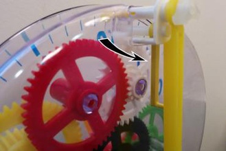 diy clock my first replacement pendulum pusher toys 3d print model - Mito3D