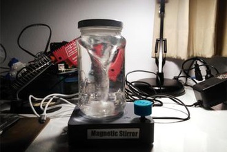 diybio mini-agitatore magnetico gadget di laboratorio attrezzature agitatore 3d print model - Mito3D