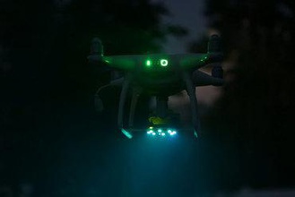 djı phantom 4 neopixel monte edin maker diy dji In hayali adafruit led ufo drone 3d print model - Mito3D