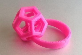 dodecaeder-ring jewelry ultimaker ring 3d print model - Mito3D