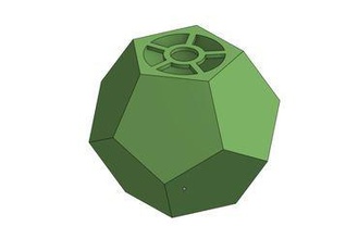 dodecahedron lamp needful 3d print model - Mito3D