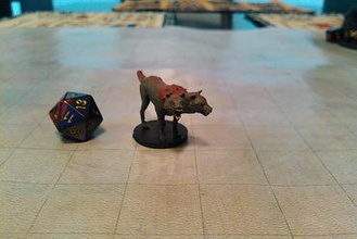 doomsday hound miniatures warhound dog demon devil monster tabletop rpg roleplaying gaming dungeons dragons & dnd d&d 3d print model - Mito3D