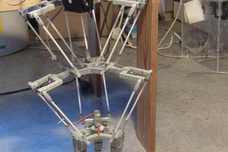 çift delta robot techfortrade deltarobot arduino 3d print model - Mito3D