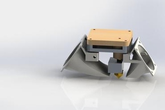 doble conducto del ventilador de 40mm ultimaker original Impresora 3d piezas mejoras 3d print model - Mito3D