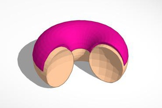 doughnut art nicnac food 3d print model - Mito3D