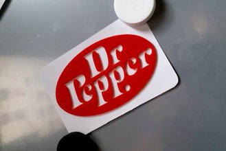 dr pepper -logo Anfang der 80er Jahre Kunst logo alt retro Pfeffer 3d print model - Mito3D