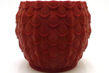 dragon scale test vase art 3D print model - Mito3D