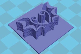 dragones' jardín logo - marca de base las alas fabricante bricolaje dragonsgarden 3d print model - Mito3D
