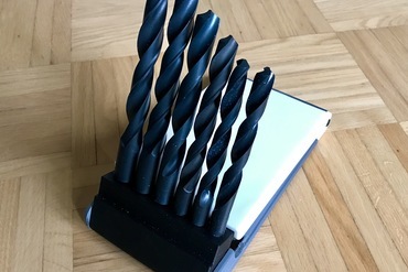 porte-foret de la boîte votre maison forage foret 3D print model - Mito3D