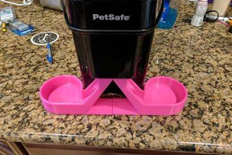 çift otomatik kedi besleyici adaptör ev autofeeder petsafe 3d print model - Mito3D