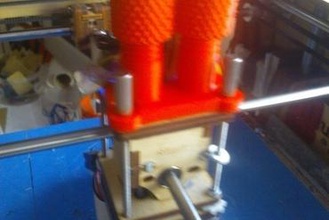 dual bowden clamp 3d printer parts enhancements 3d print model - Mito3D