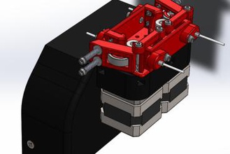 çift hercustruder 3d yazıcı donanımları parçaları 3d print model - Mito3D