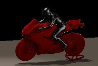 ducati girl art ultimaker 2 rider model female 3d print model - Mito3D