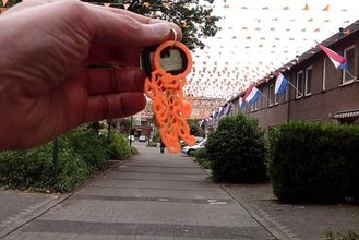 dutch lion keychain fashion football soccer world cup fifa wk holland orange 3d print model - Mito3D