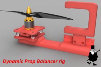 dinâmica prop balanceador de equipamento criador diy nightram jello vibrações drone cyborgcnc 3d print model - Mito3D