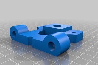 e3d bowden mount 3d printer parts enhancements 3d print model - Mito3D
