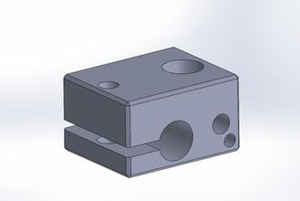 e3d online v6 hotend bloco Impressora 3d de peças acessórios 3d print model - Mito3D