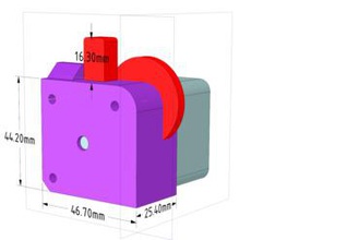 e3d titan extruder model 3d printer parts enhancements som milwaukee makerspace 3d print model - Mito3D