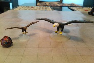 águias, falcões mesa de jogo miniaturas beaglebone águia falcão masmorras e dragões dungeons & dragons tampo 3d print model - Mito3D