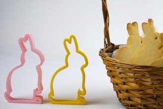 easter bunny cookie cutter your home rabbit biscuit faberdashery baking 3d print model - Mito3D